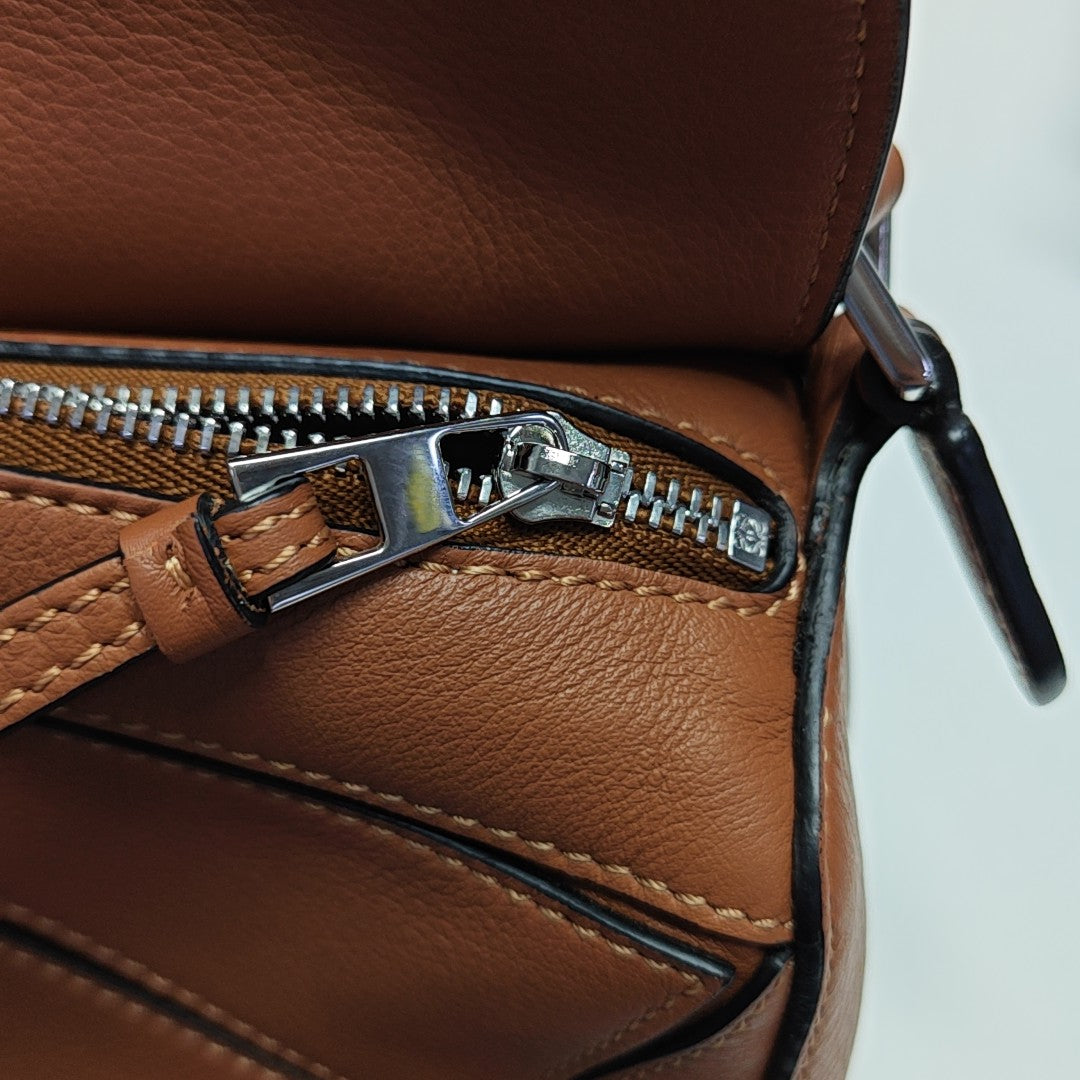 Puzzle Mini Calfskin Brown