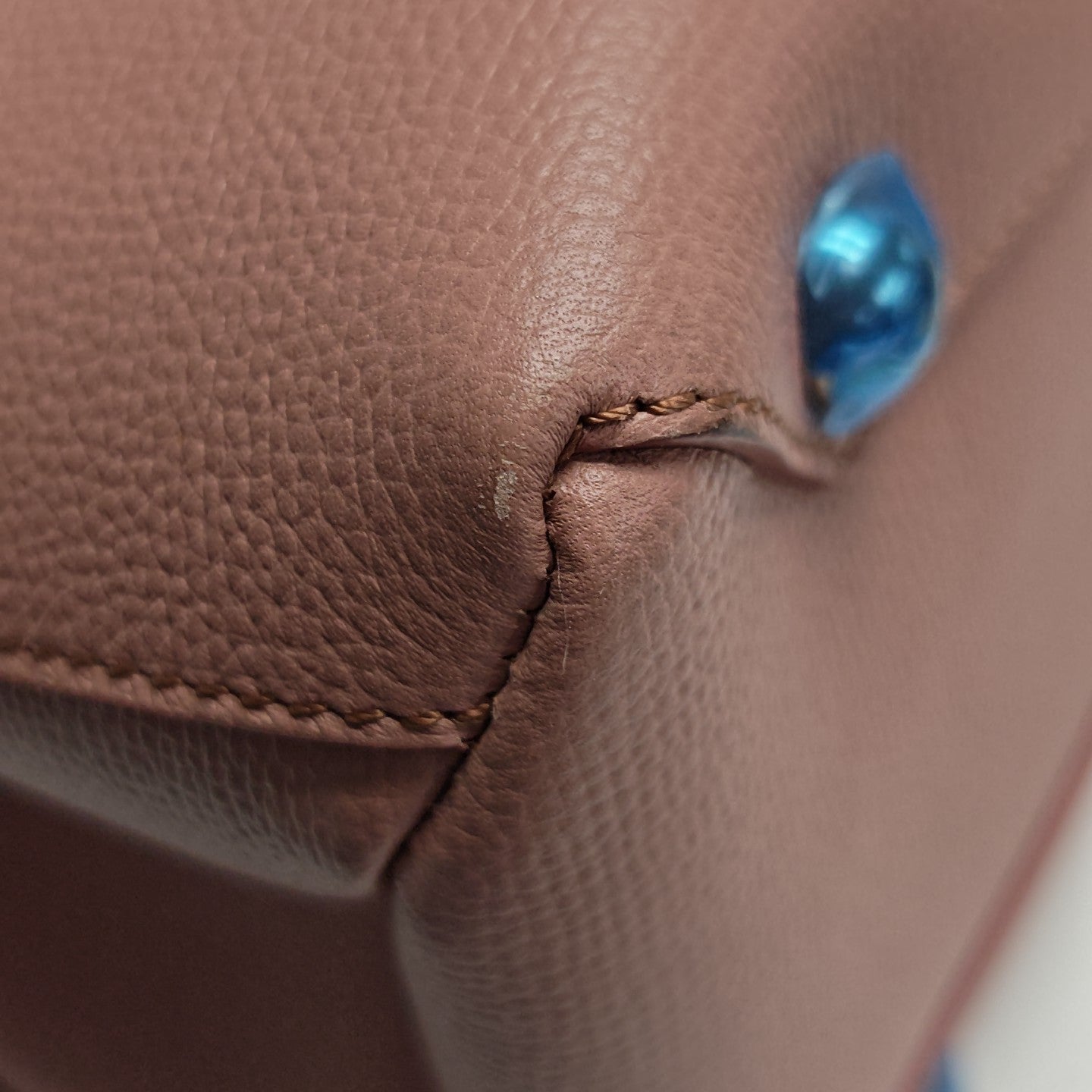 The Banner Medium Calfskin Pink