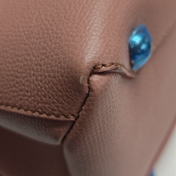 The Banner Medium Calfskin Pink