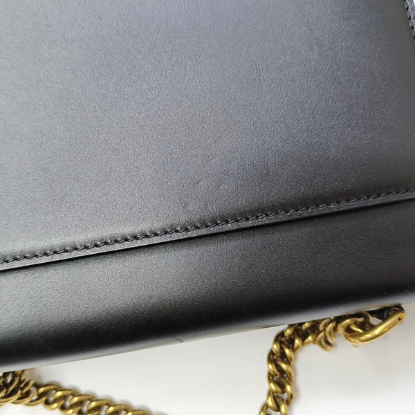 Sharp Small Calfskin Black