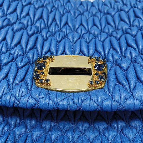 Crystal Lambskin Blue