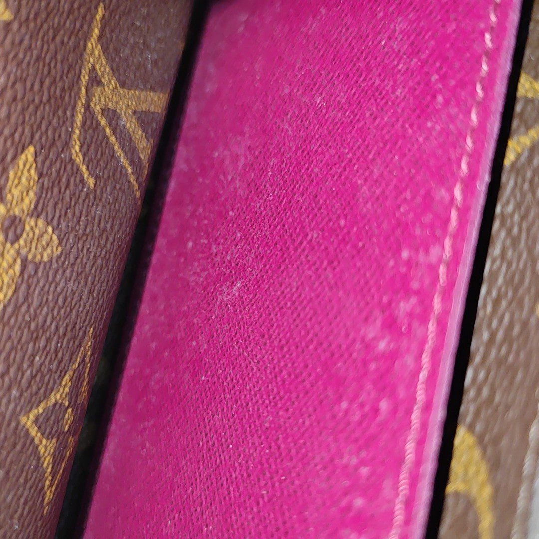 EMILIE Monogram Coated Canvas Brown Wallet