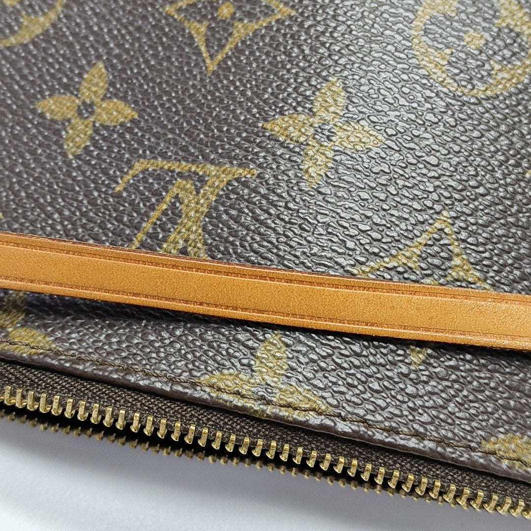 ACCESSOIRES Monogram Coated Canvas Brown