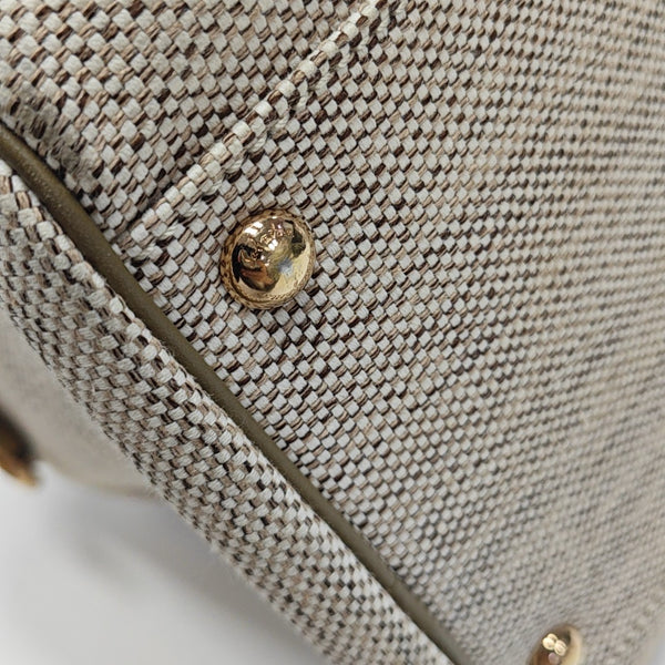 Canvas Top Handle Bag Beige