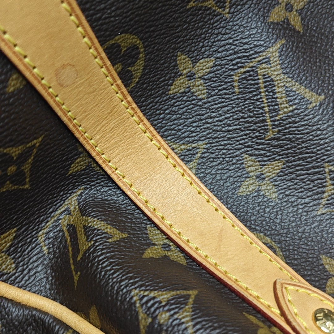STRESA Monogram Coated Canvas Brown