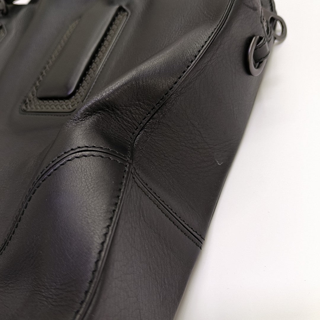 Calfskin Shoulder Bag Black