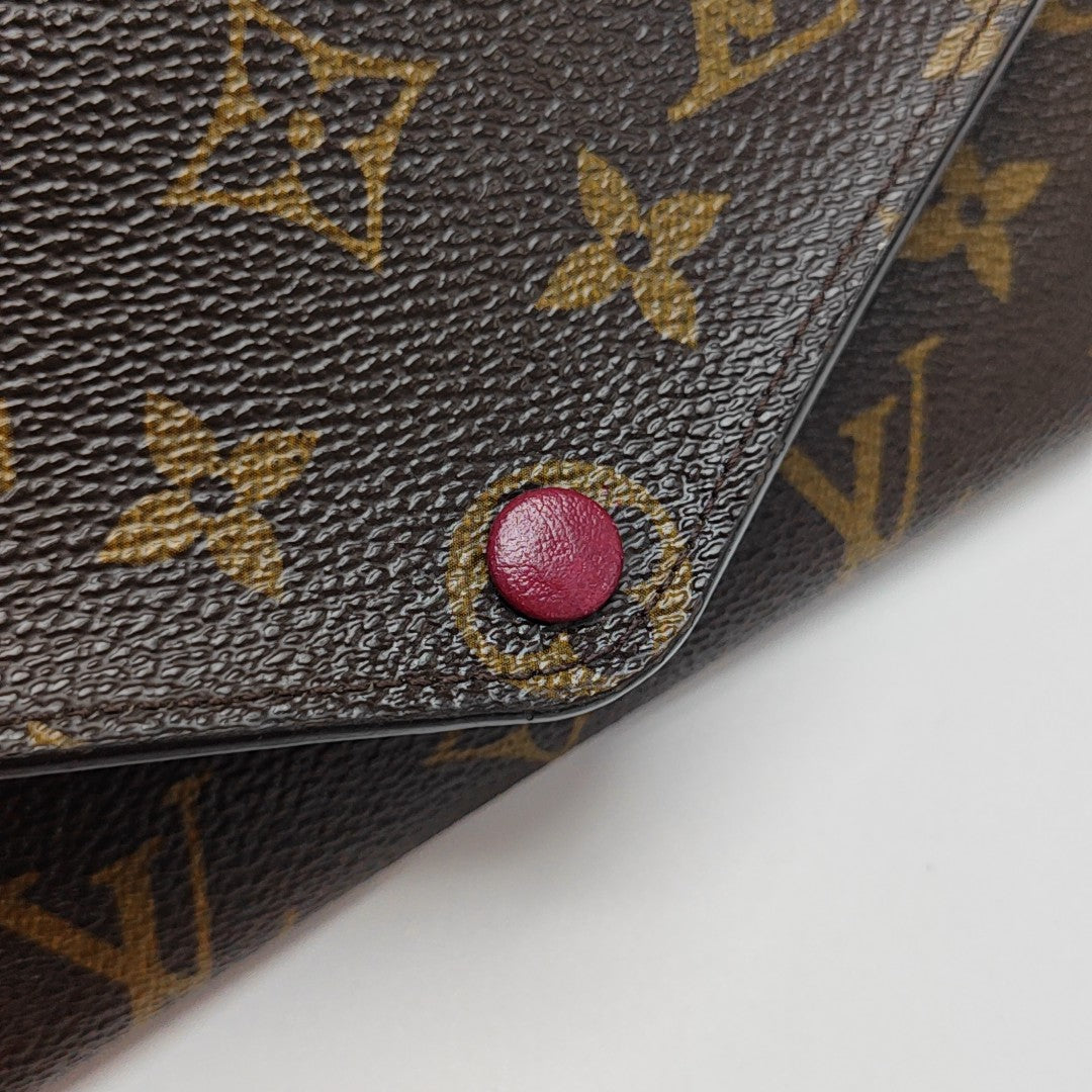 JOSÉPHINE Monogram Coated Canvas Brown Wallet