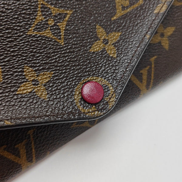 JOSÉPHINE Monogram Coated Canvas Brown Wallet