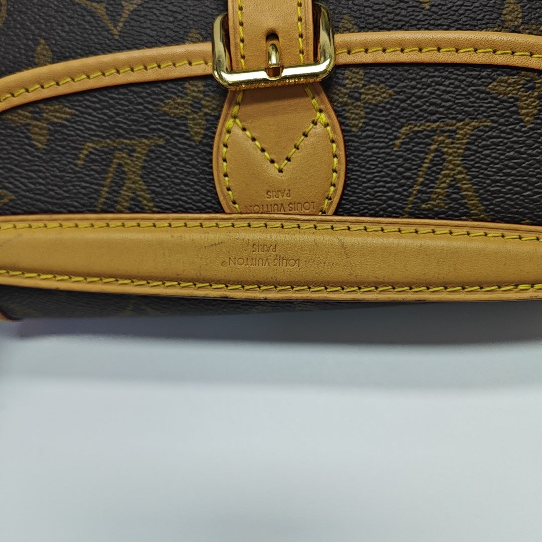 DIANE Nano Monogram Coated Canvas Brown