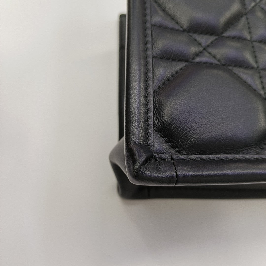 Lady D-Joy Mini Cannage Calfskin Black