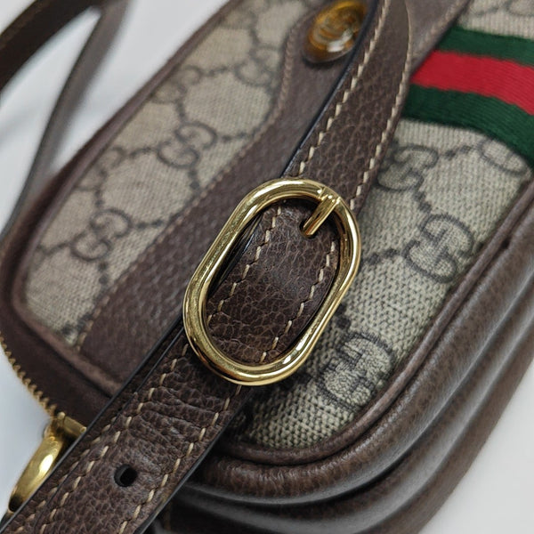 Ophidia Mini Monogram Coated Canvas Beige