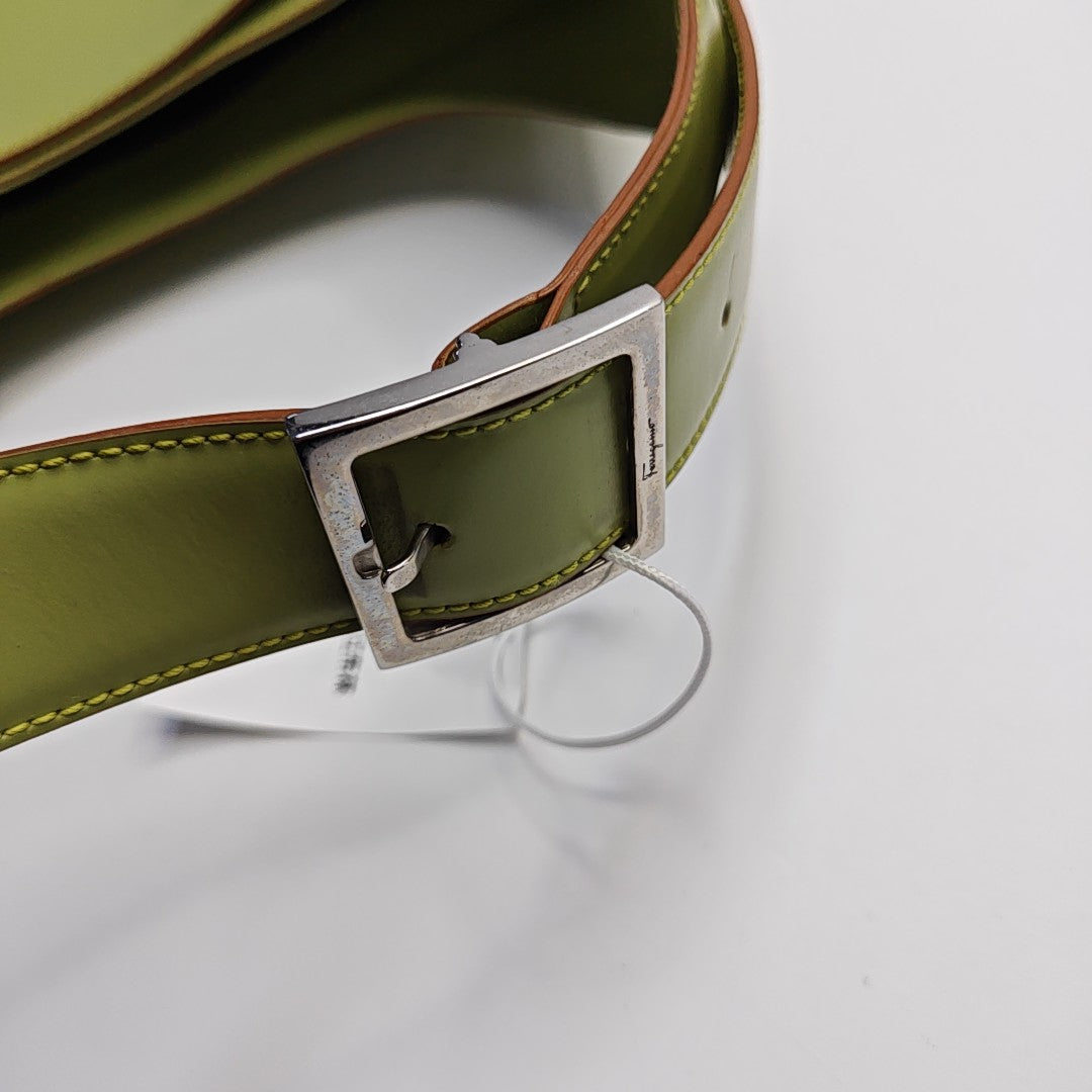 Clasp Hobo Calfskin Green