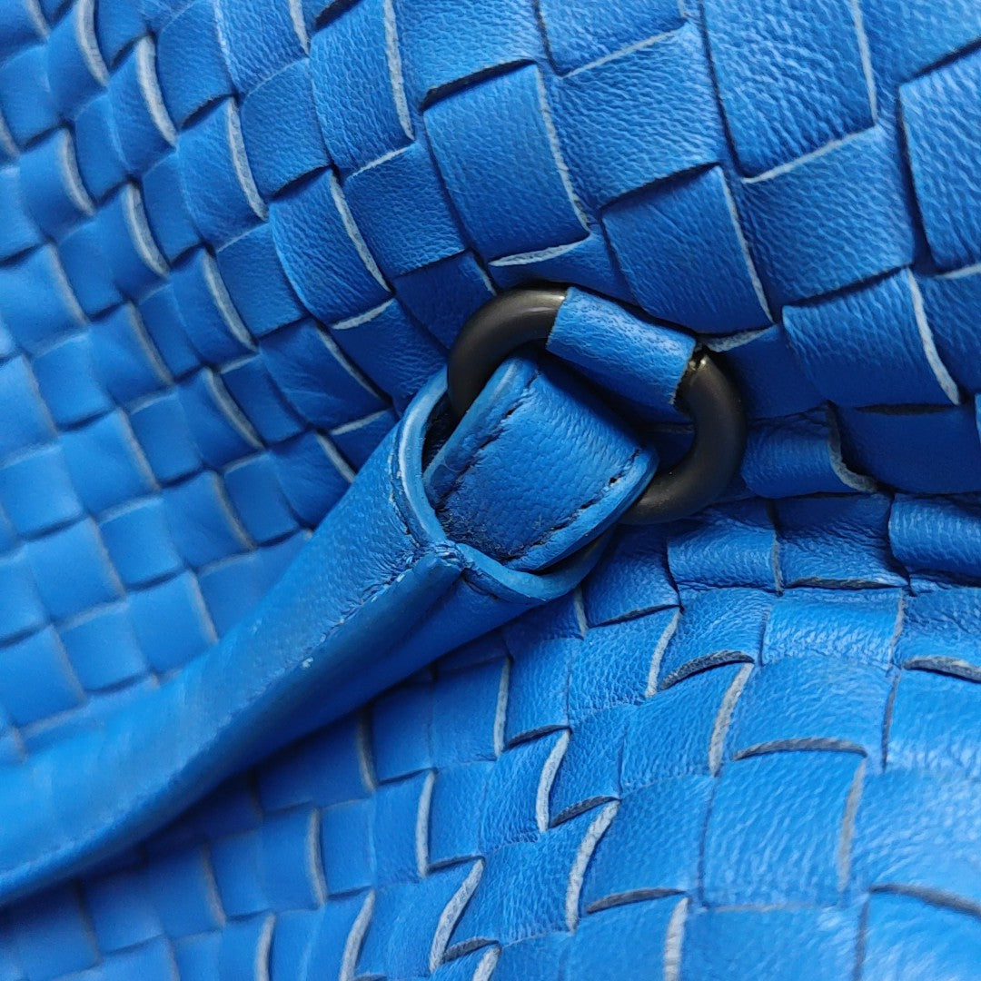 Calfskin Shoulder Bag Blue