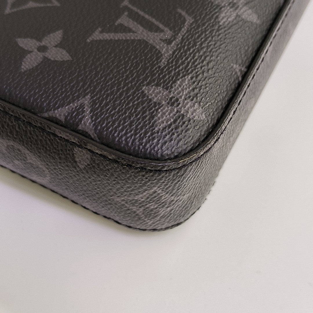 STEAMER Monogram Coated Canvas Black