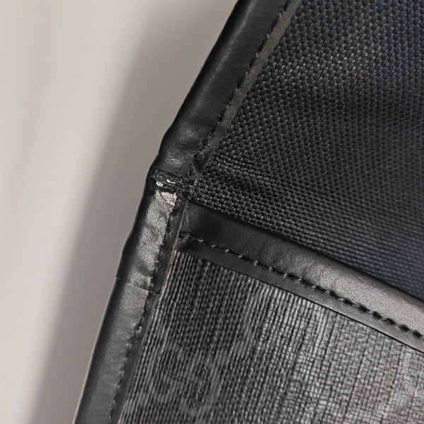 Monogram Coated Canvas Shoulder Bag Gray