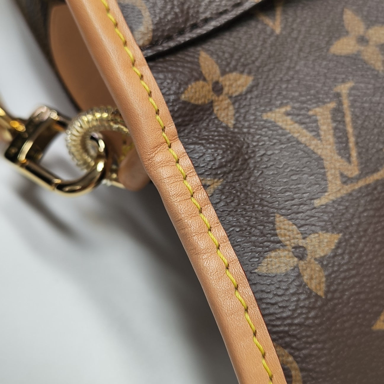 DIANE Monogram Coated Canvas Brown