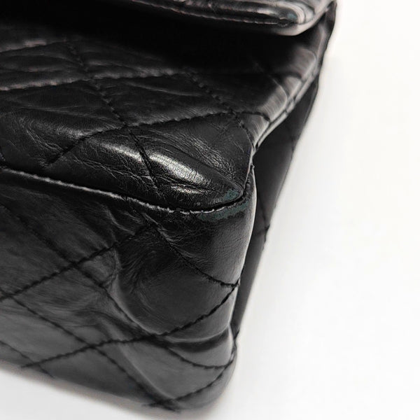 Authenticated pre-owned  2.55 227 (jumbo) Quilted Vintage Calf Black - Shoulder Bag at Looply