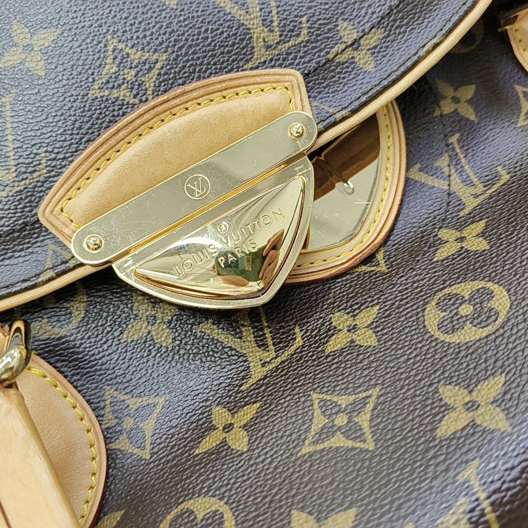 Lona Estampada Monogram BEVERLY Marrón