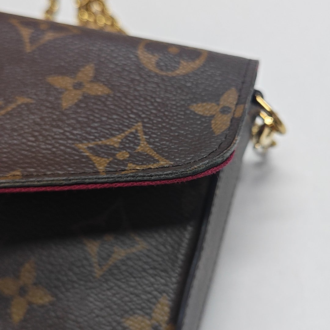 FÉLICIE Monogram Coated Canvas Brown