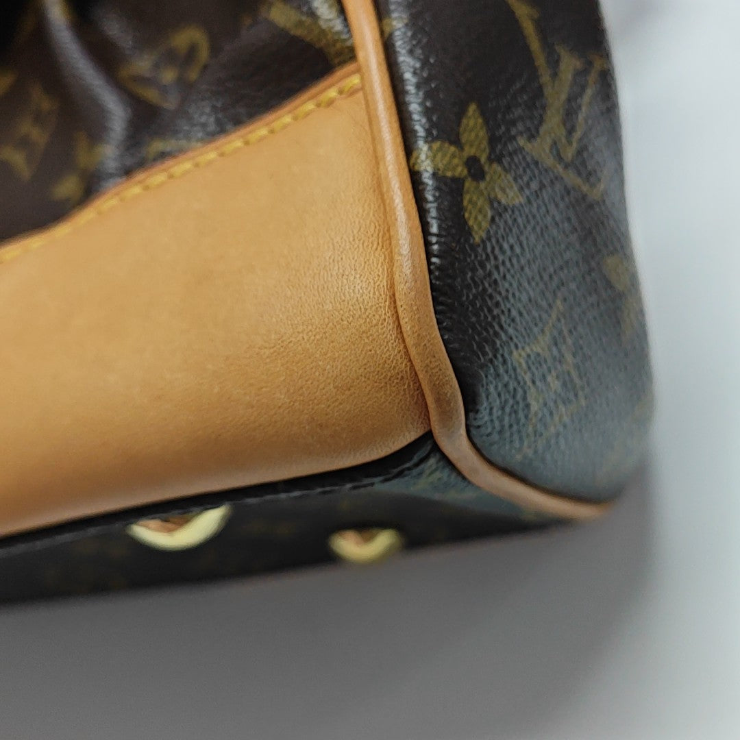 BEVERLY MM Monogram Coated Canvas Brown