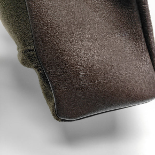 Suede Tote Bag Brown