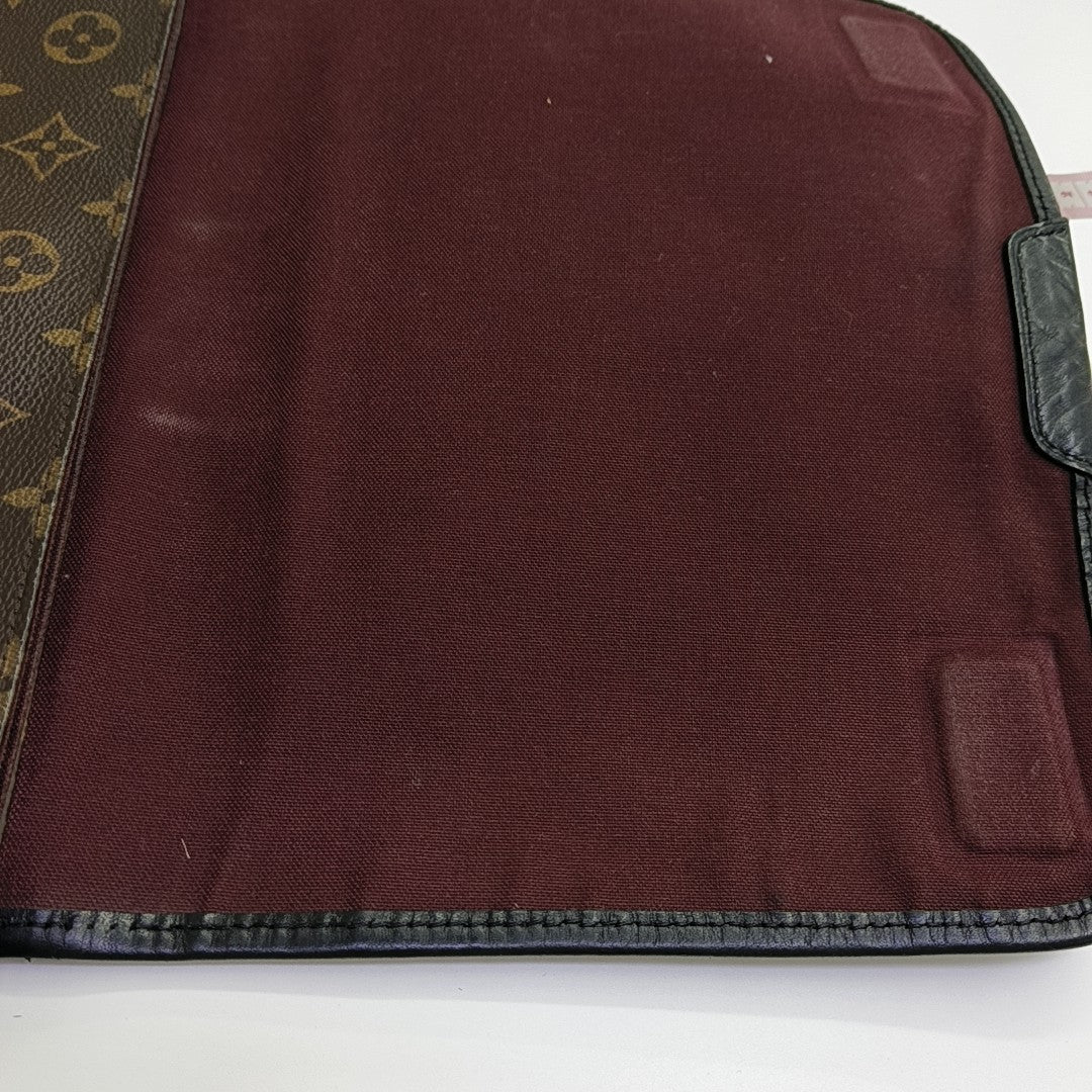 Monogram Coated Canvas Shoulder Bag Brown