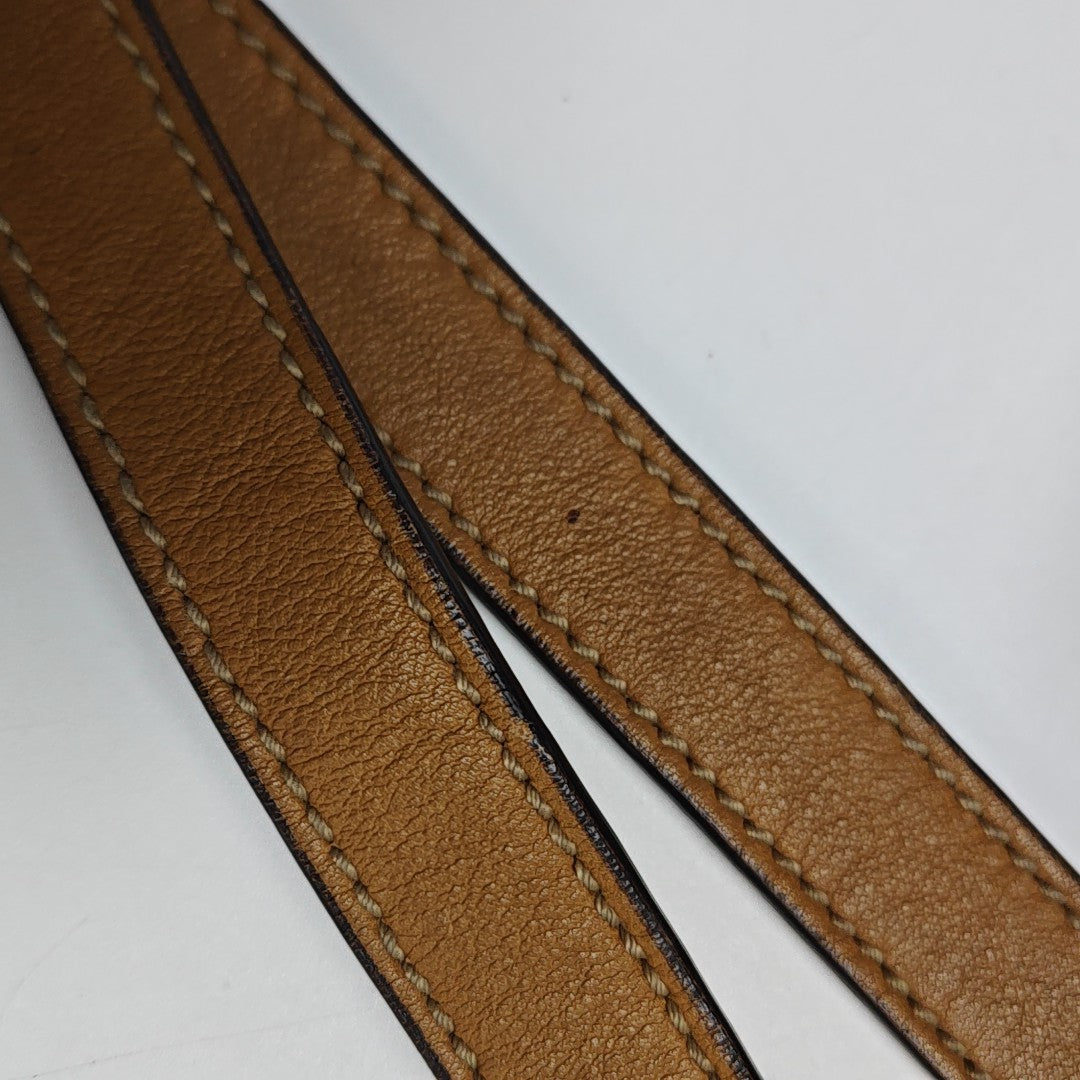 Ligne Shima Monogram Calfskin Brown
