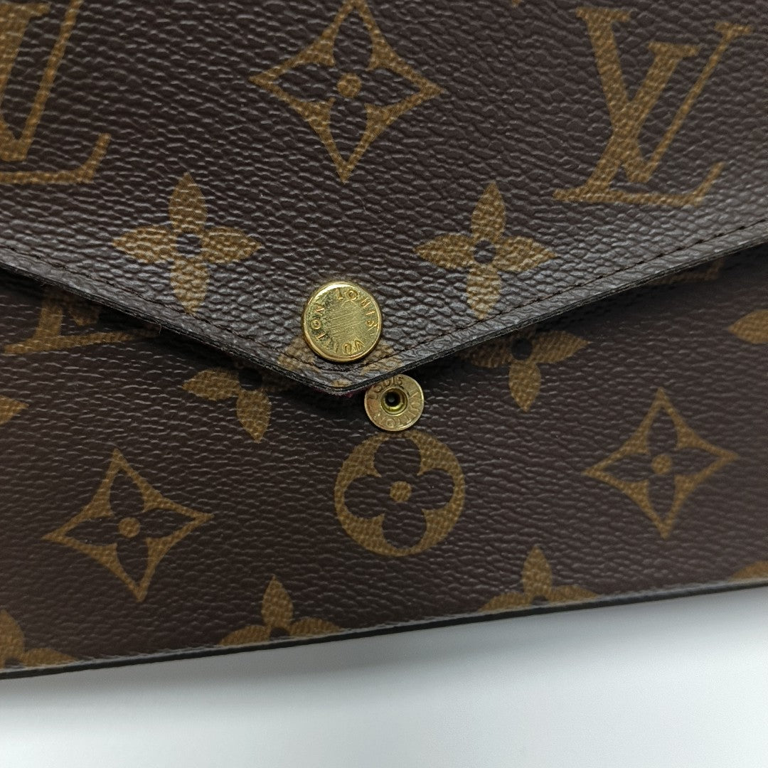 FÉLICIE Monogram Coated Canvas Brown