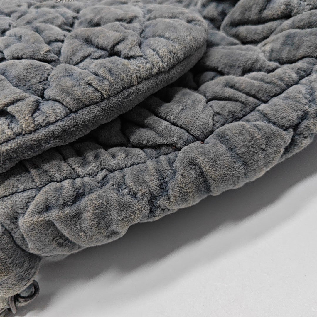 Quilted Velvet Gray