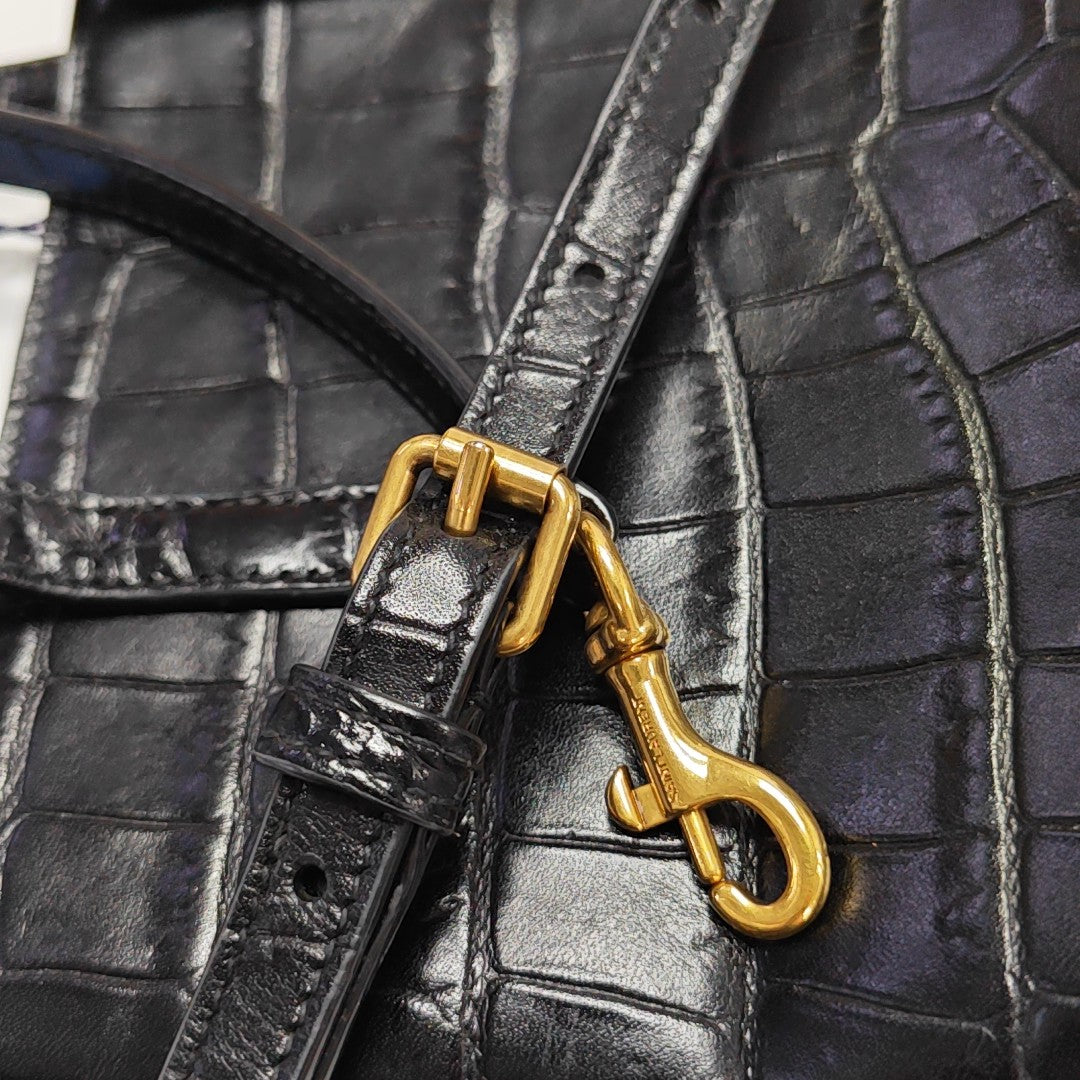 Calfskin Shoulder Bag Black