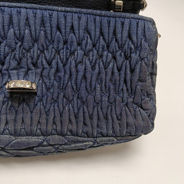 Crystal Quilted Denim Blue