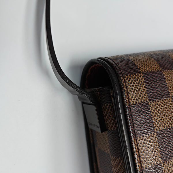 TRIBECA Damier Ebene Coated Canvas Brown