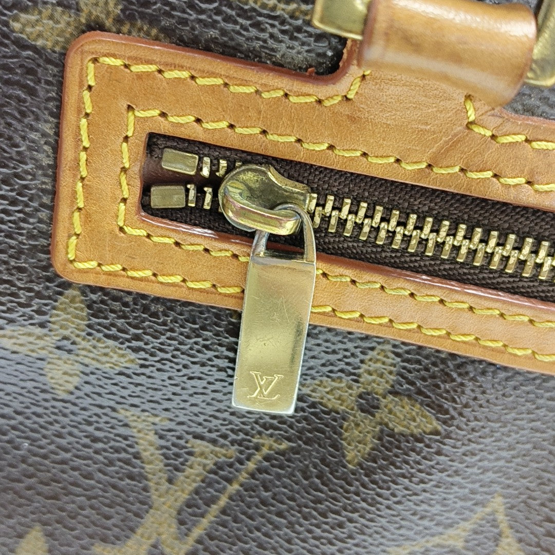CITE MM Monogram Coated Canvas Brown