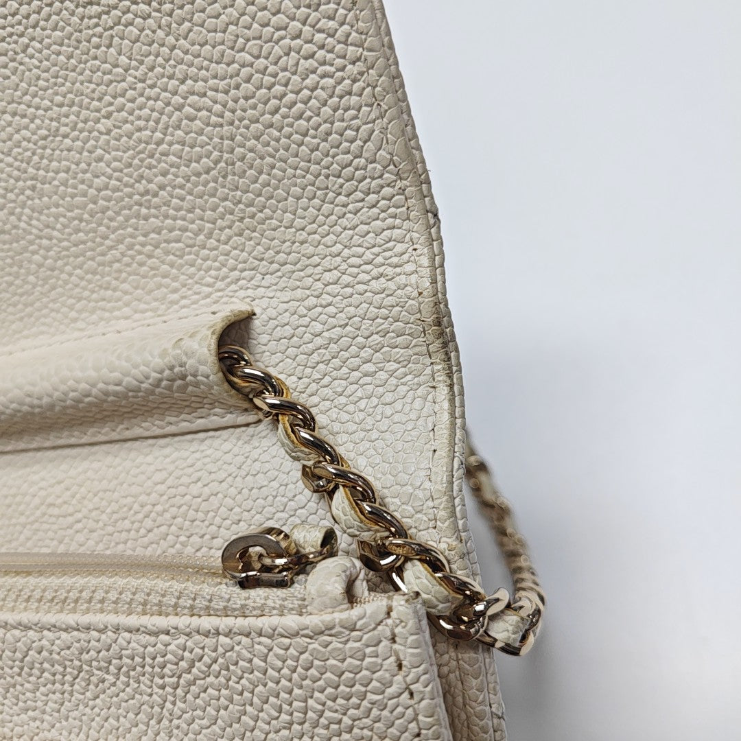 WOC Quilted Calfskin White