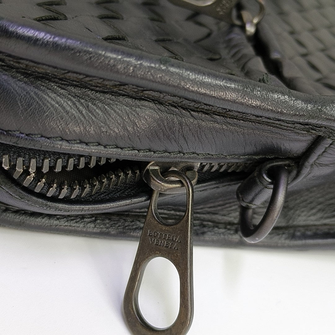 Calfskin Top Handle Bag Black