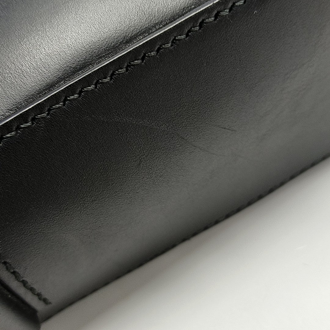 Calfskin Shoulder Bag Black