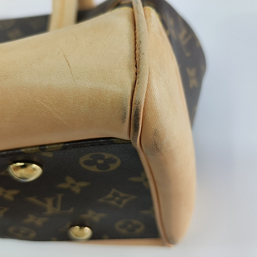 BEVERLY GM Monogram Coated Canvas Brown