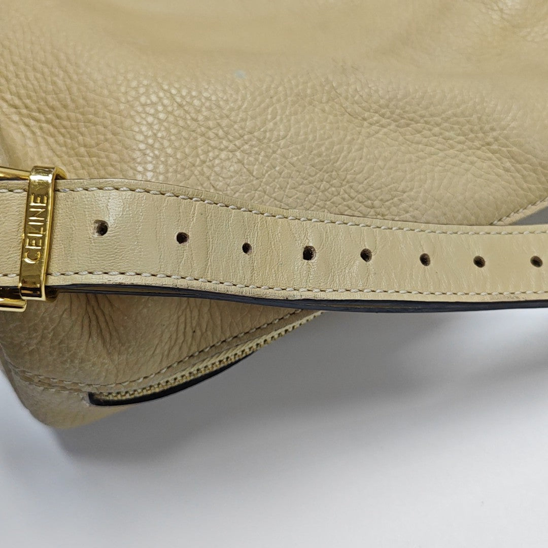 Calfskin Shoulder Bag Beige