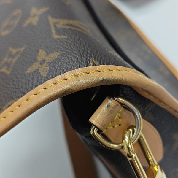 DIANE Monogram Coated Canvas Brown