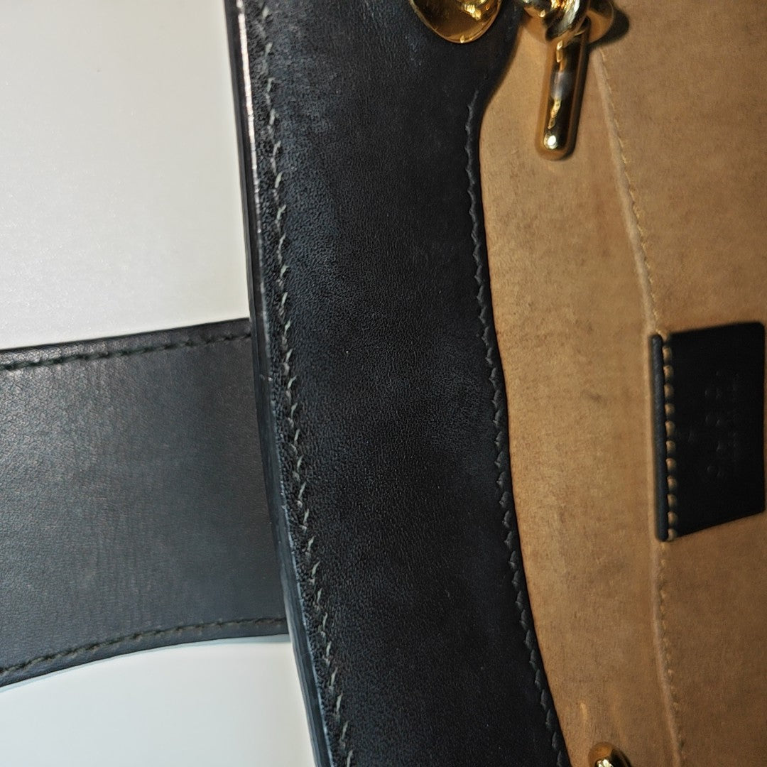 Padlock Small Monogram Coated Canvas Beige