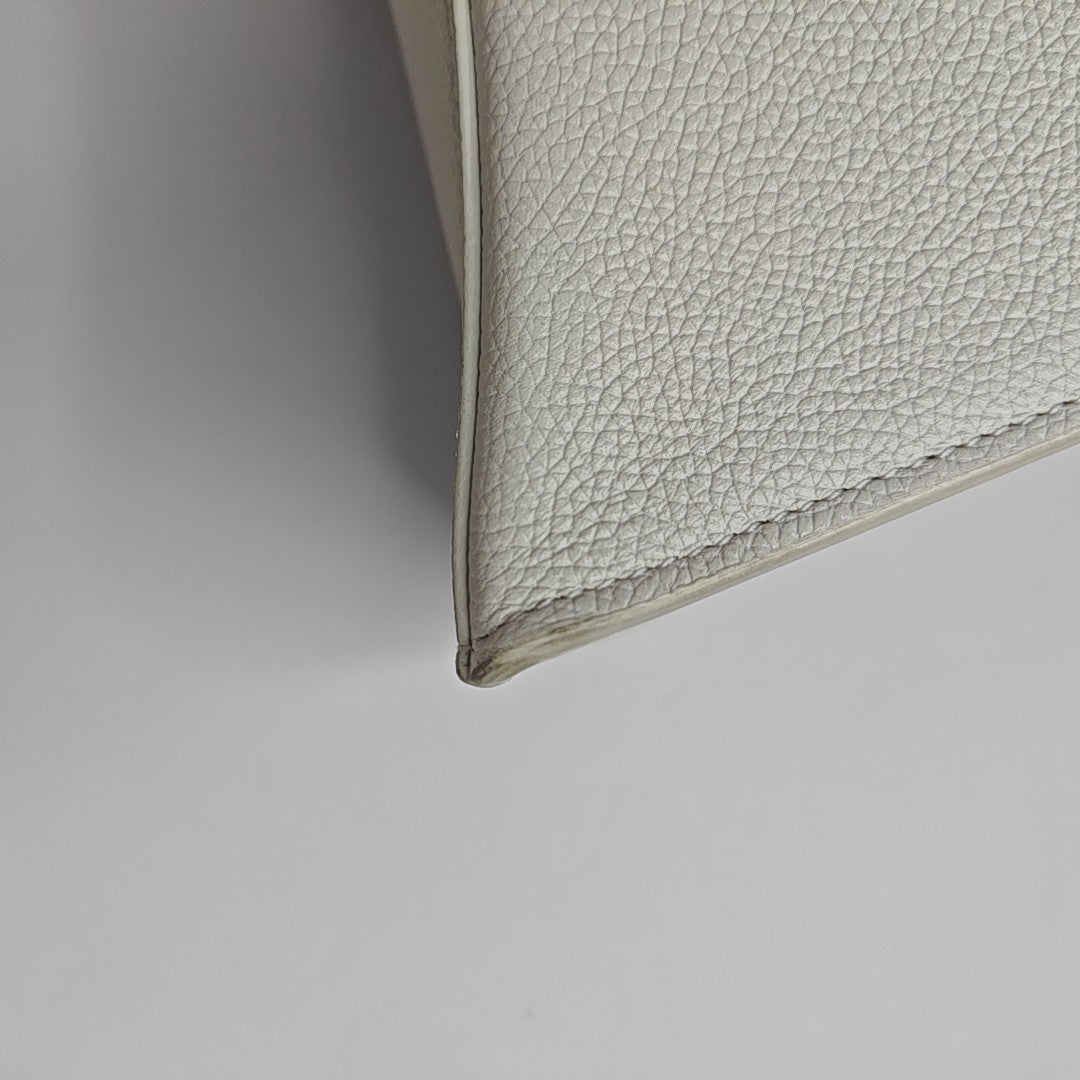 Hourglass S Calfskin White