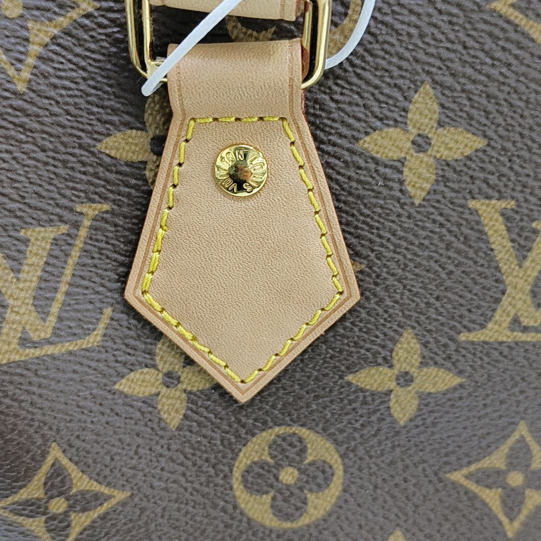 SPEEDY 20 Monogram Coated Canvas Brown