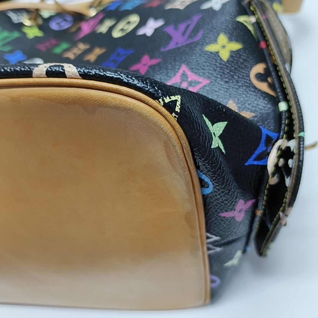 LV × TM NÉONOÉ MM Monogram Coated Canvas Black
