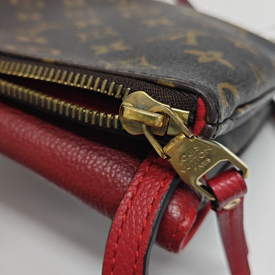 TWICE Monogram Coated Canvas Brown
