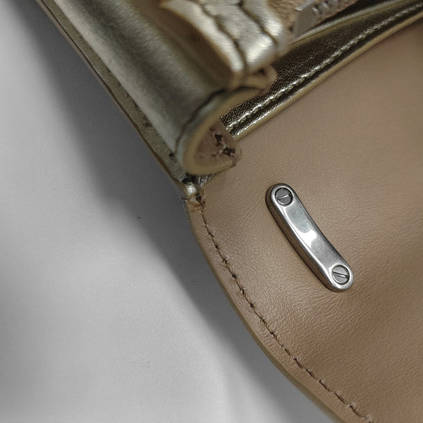 Calfskin Shoulder Bag Beige