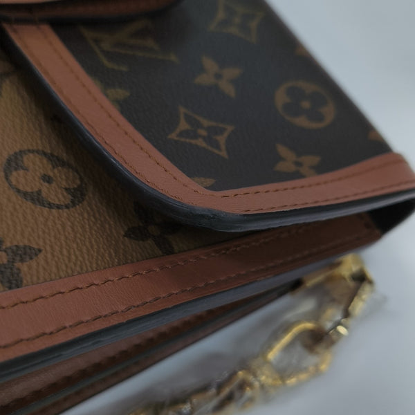 DAUPHINE MM Monogram Coated Canvas Brown