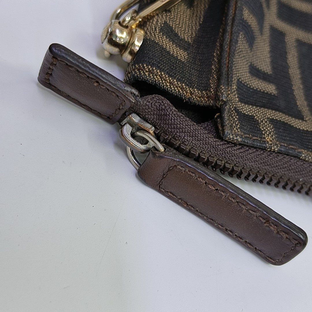 Canvas Clutch Brown