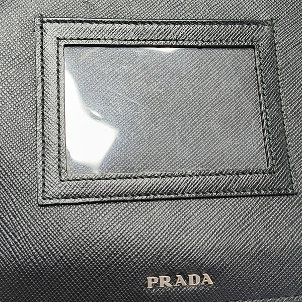 Saffiano Calfskin Shoulder Bag Black