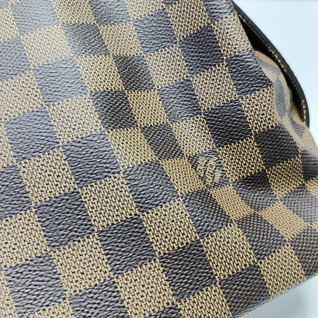CHELSEA Damier Ebene Coated Canvas Brown