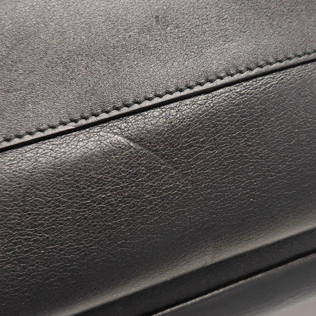 Calfskin Shoulder Bag Black